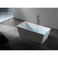 Ванна акриловая Abber AB9224-1.7 170 х 80 x 60 см без гидромассажа, отдельностоящая, белая