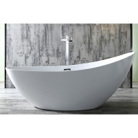 Ванна акриловая Abber AB9233, цвет белый, 183 x 78,5 x 77 см