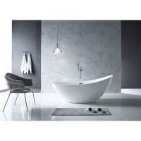 Ванна акриловая Abber AB9233, цвет белый, 183 x 78,5 x 77 см