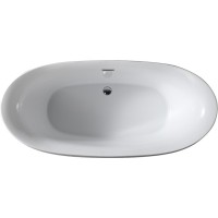Ванна акриловая Abber AB9236, цвет - белый, 170 x 80 x 64 см