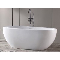 Ванна акриловая Abber 170 х 80 x 60 см, отдельностоящая, белая, AB9285