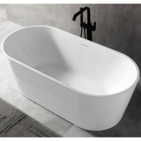Ванна акриловая Abber 160 х 75 x 60 см, отдельностоящая, белая, AB9320-1.6