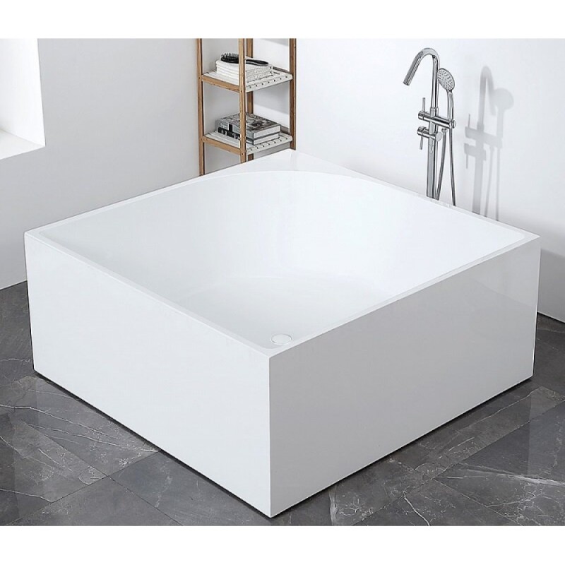 Ванна акриловая Abber 140 х 140 x 60 см, отдельностоящая, белая, AB9337
