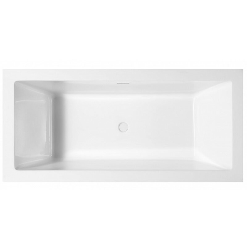Ванна акриловая Abber 170 х 80 x 63.5 см, отдельностоящая, белая, AB9339-1.7