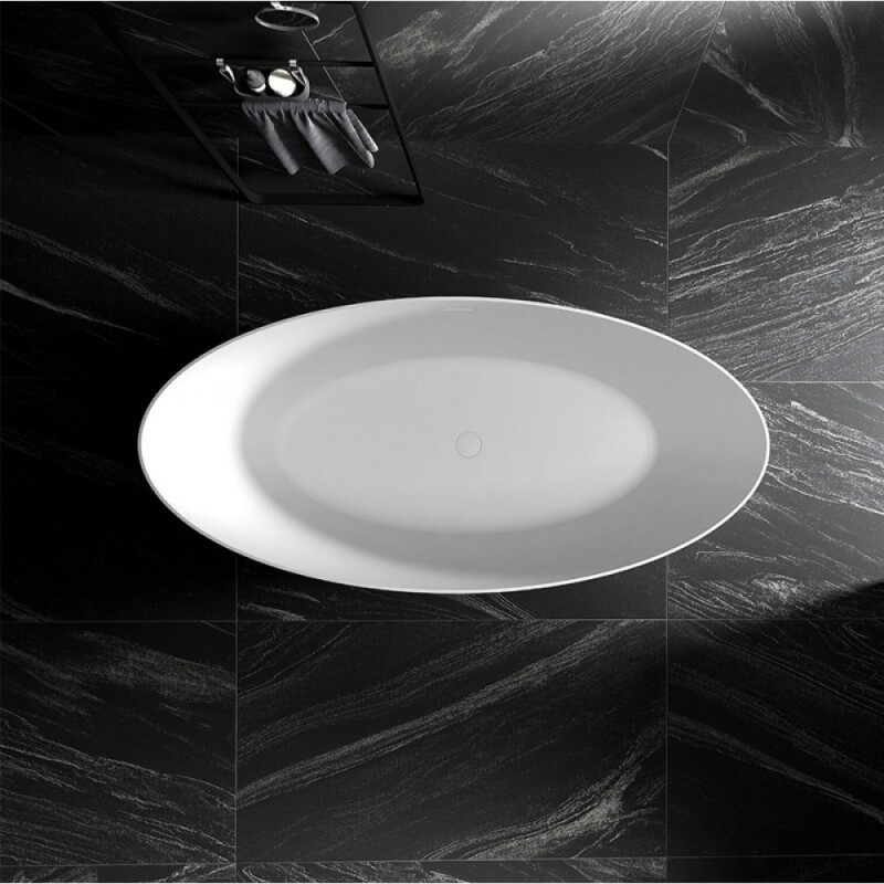 Ванна акриловая Abber 170 х 80 x 58 см, отдельностоящая, белая, AB9374-1.7