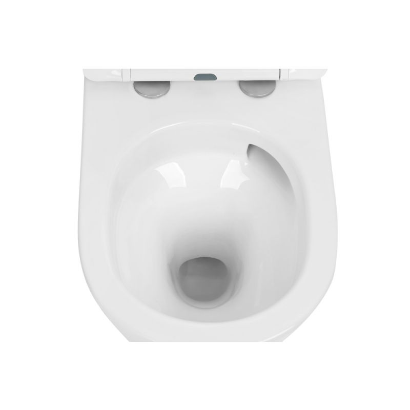 Унитаз ABBER Bequem AC1102T подвесной белый, безободковый, смыв торнадо