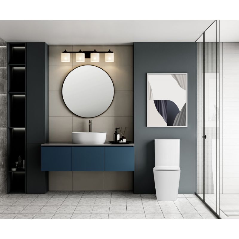 Унитаз ABBER Rechteck AC1210TMW компакт белый матовый, безободковый, смыв торнадо