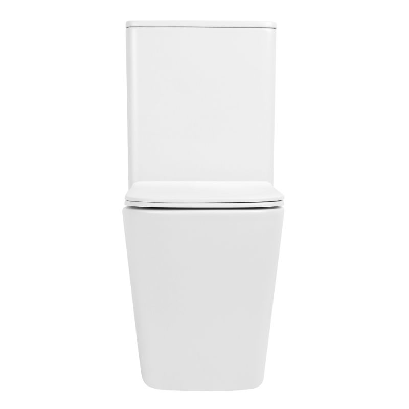 Унитаз ABBER Rechteck AC1210TMW компакт белый матовый, безободковый, смыв торнадо