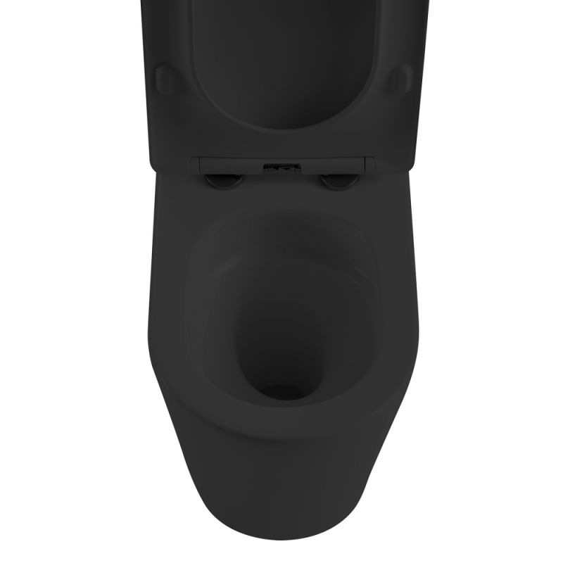 Унитаз ABBER Bequem AC1112TMB компакт черный матовый, безободковый, смыв торнадо