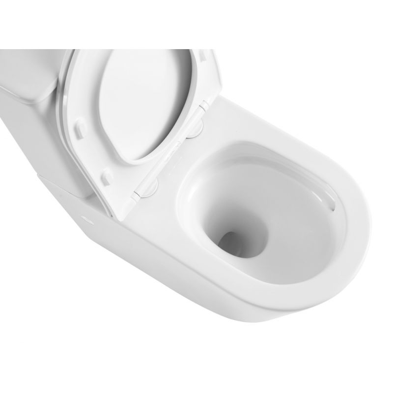 Унитаз ABBER Bequem AC1112TMW компакт белый матовый, безободковый, смыв торнадо