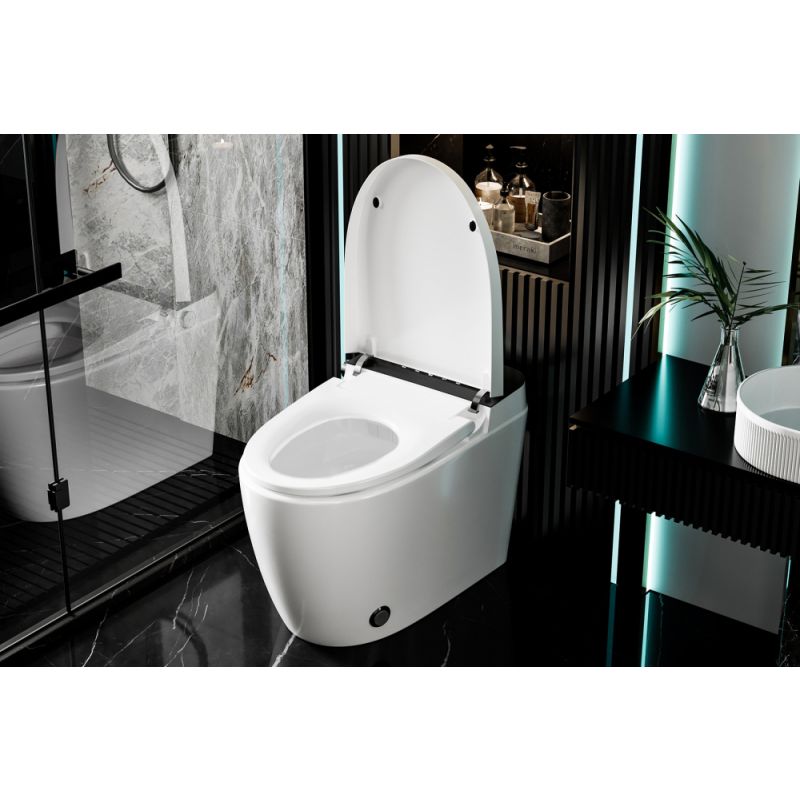 Электронный унитаз-биде ABBER Bequem AC1116S приставной белый