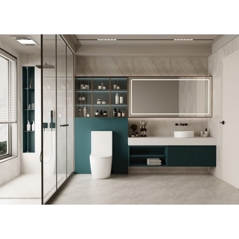 Унитаз ABBER Bequem AC1110 компакт белый, безободковый