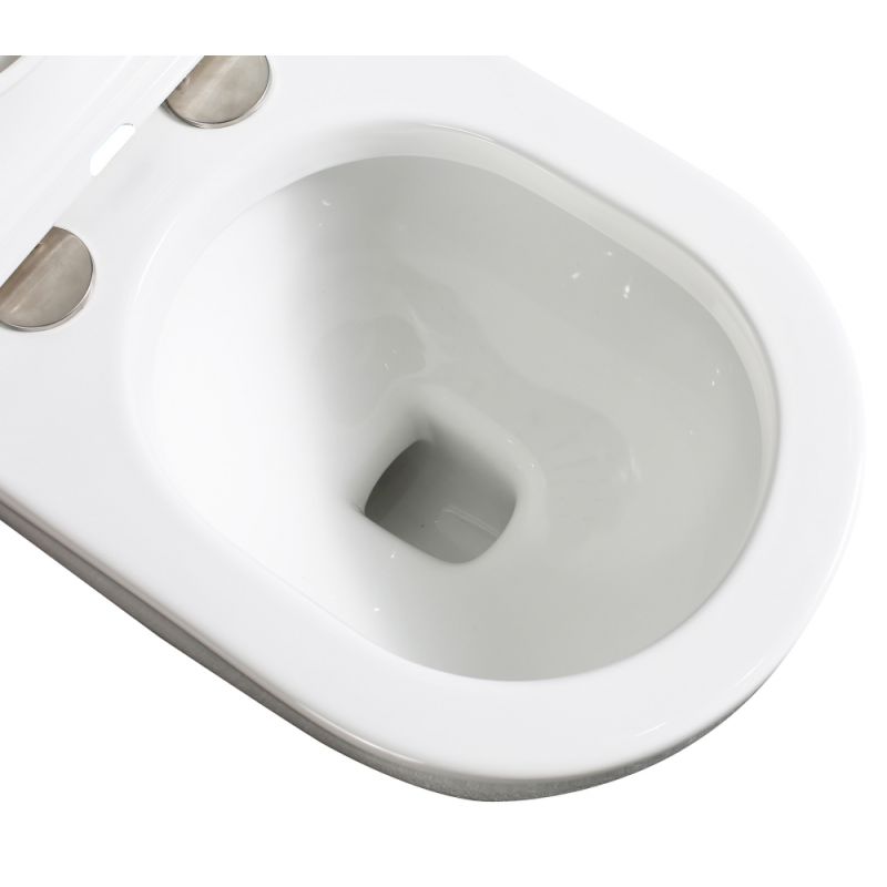 Унитаз ABBER Bequem AC1114P приставной белый с импульсным смывом