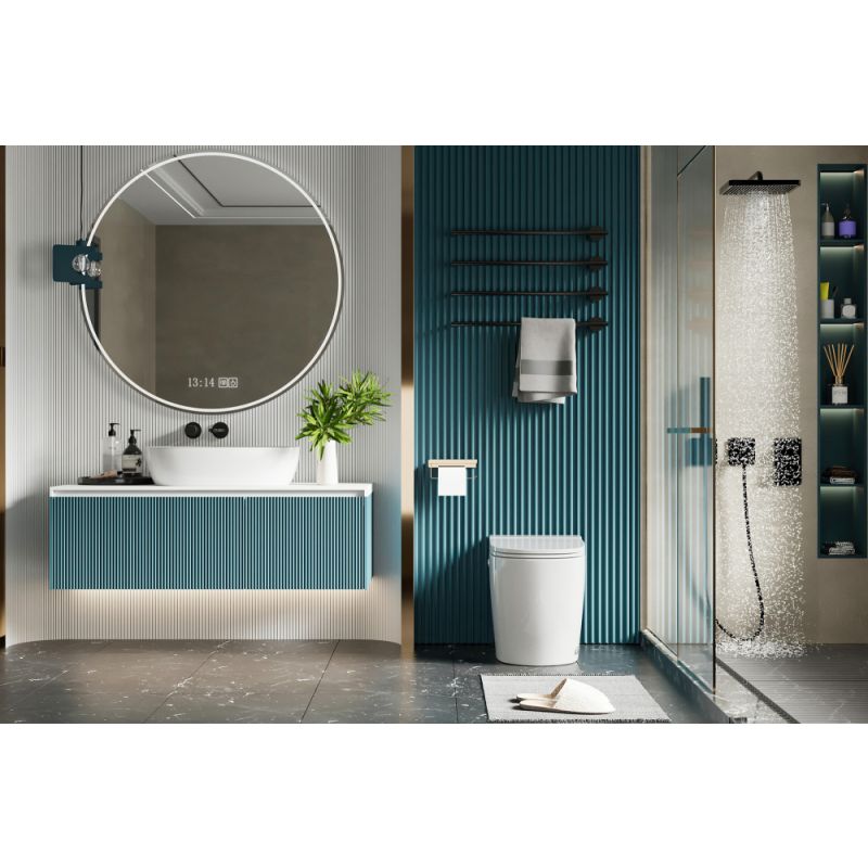 Унитаз ABBER Bequem AC1114P приставной белый с импульсным смывом