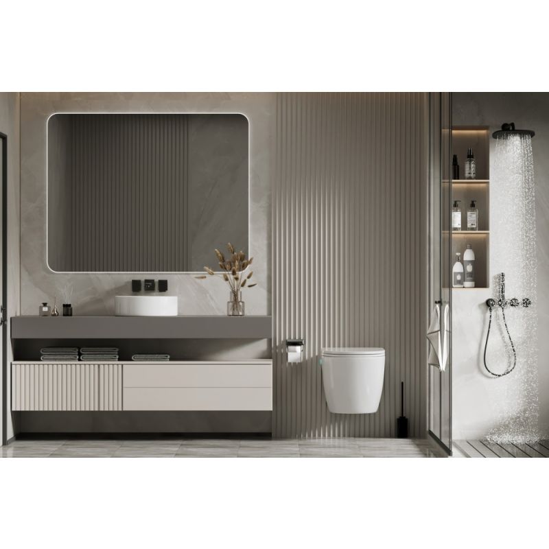 Унитаз ABBER Bequem AC1106P подвесной белый с импульсным смывом