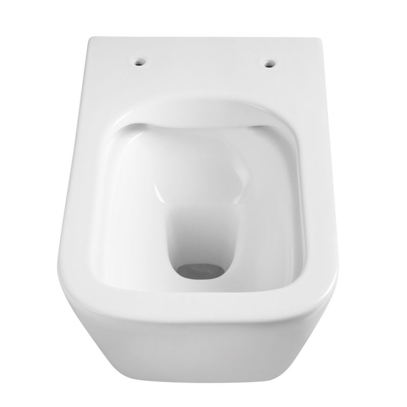 Унитаз ABBER Rechteck AC1200 подвесной белый, безободковый