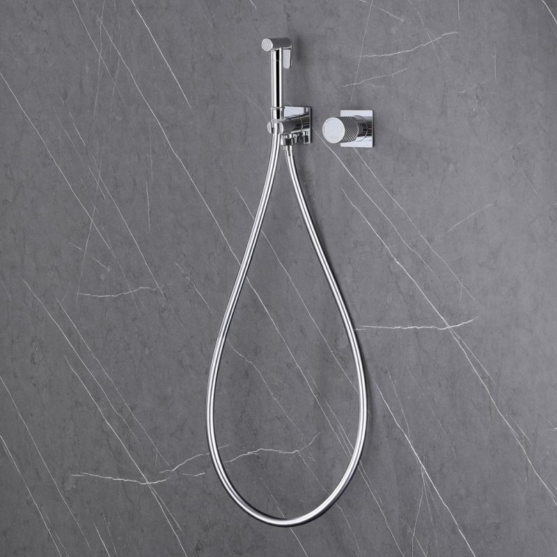 Гигиенический душ со смесителем Abber Rund AF8725 Хром