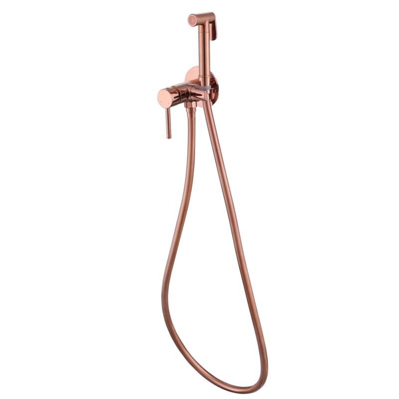 Гигиенический душ со смесителем Abber Wasser Kreis AF8125RG Розовое золото