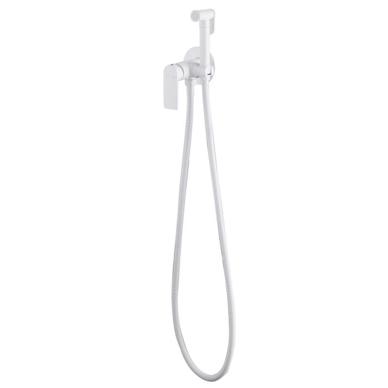 Гигиенический душ со смесителем Abber Weiss Insel AF8025W Белый