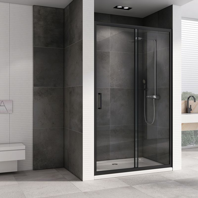 Душевая дверь ABBER Schwarzer Diamant AG30140B