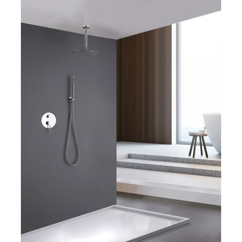 Душевая система ABBER Emotion AF8821 скрытого монтажа без излива, хром