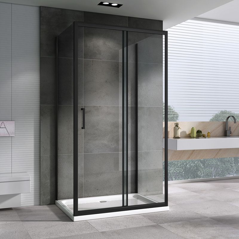 Душевой уголок ABBER Schwarzer Diamant AG30170B-S75B-S75B