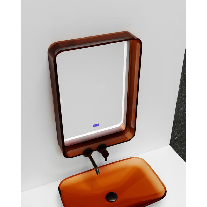 Зеркало для ванной ABBER Kristall AT6701Opal с подсветкой