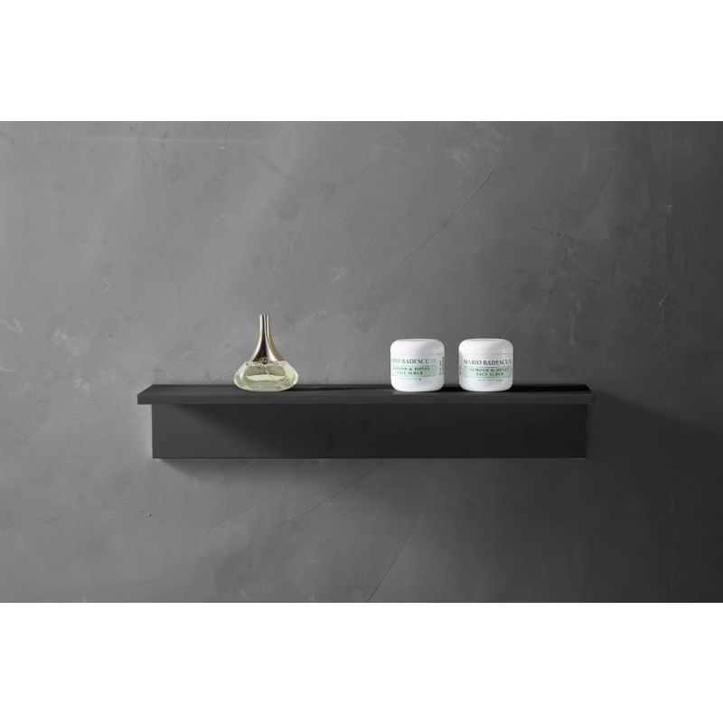 Полочка для ванной комнаты ABBER Stein AS1654MB черная матовая