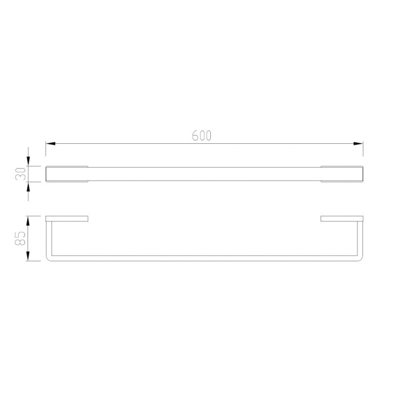 Полотенцедержатель ABBER Westen AA1754 хром