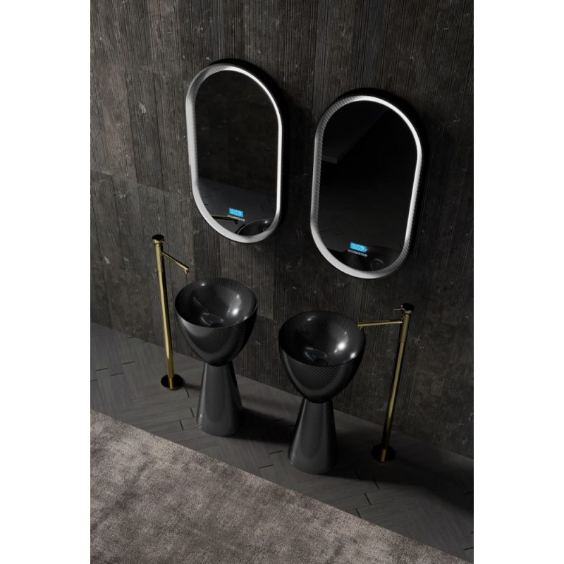 Раковина отдельностоящая карбоновая ABBER Karbon AK2003 черная