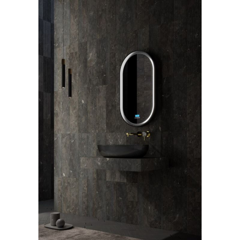 Раковина накладная карбоновая ABBER Karbon AK2041 черная