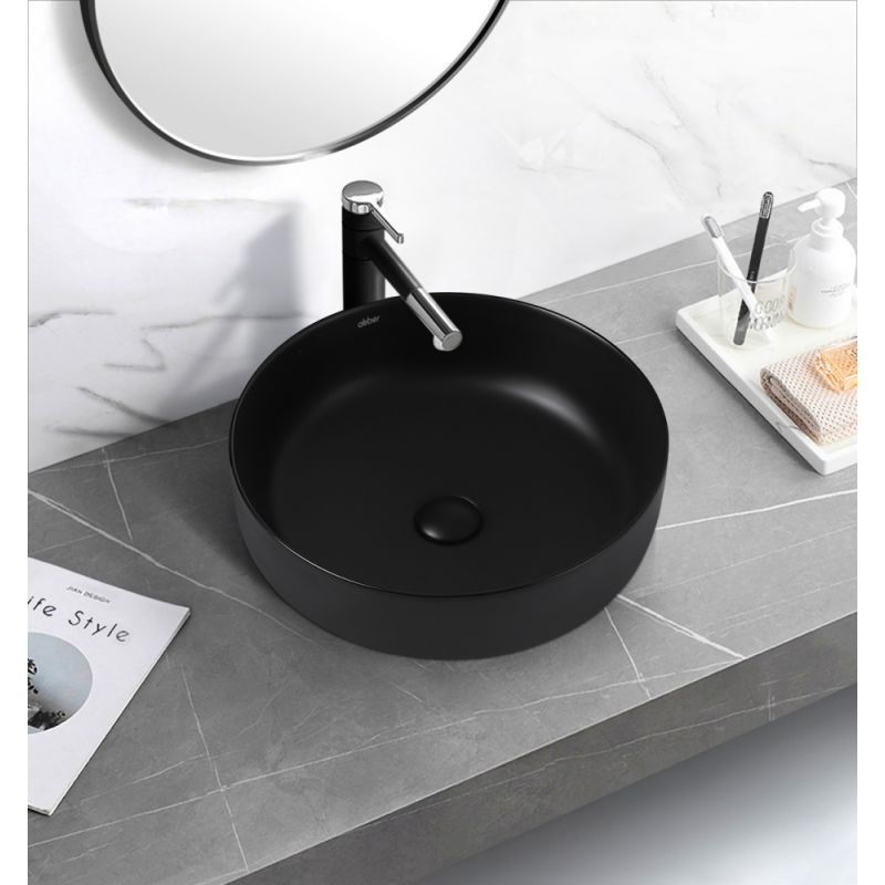 Раковина накладная ABBER Bequem AC2100MB черная матовая