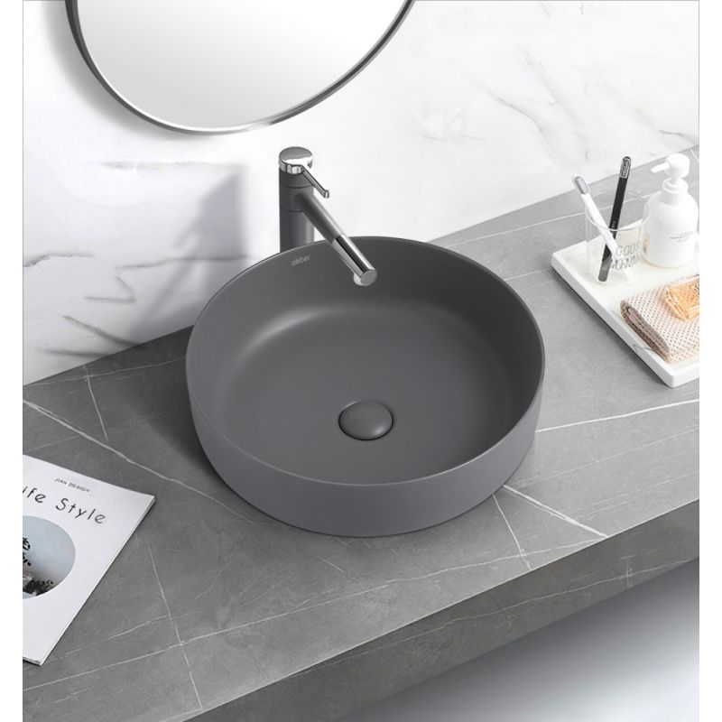 Раковина накладная ABBER Bequem AC2100MG серая матовая