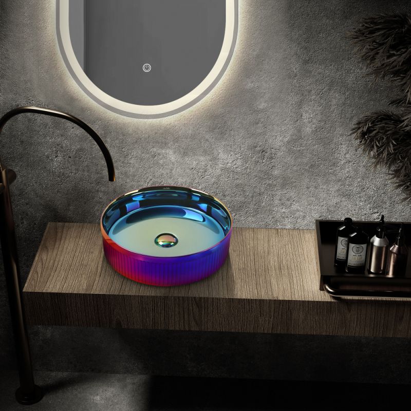 Раковина накладная ABBER Bequem AC2114Regen хамелеон