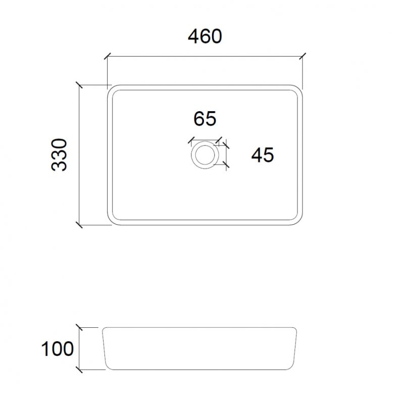 Раковина накладная стеклянная ABBER Glas AK2312B черная