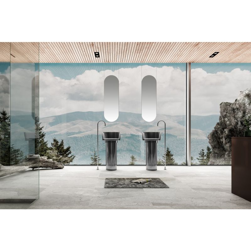 Раковина отдельностоящая прозрачная ABBER Kristall AT2702Onyx-H