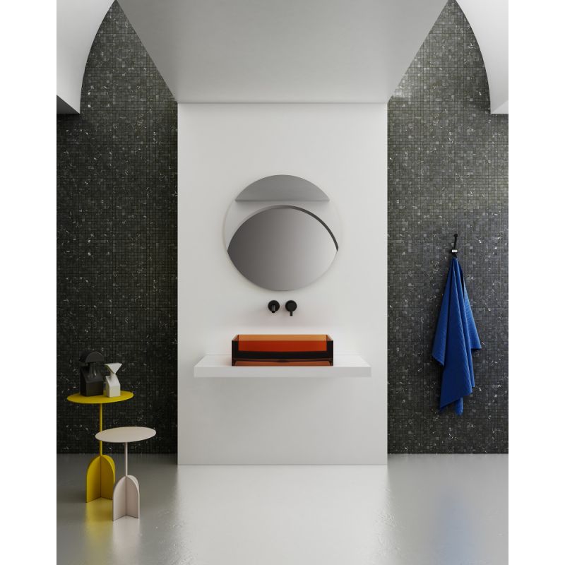 Раковина накладная прозрачная ABBER Kristall AT2803Opal