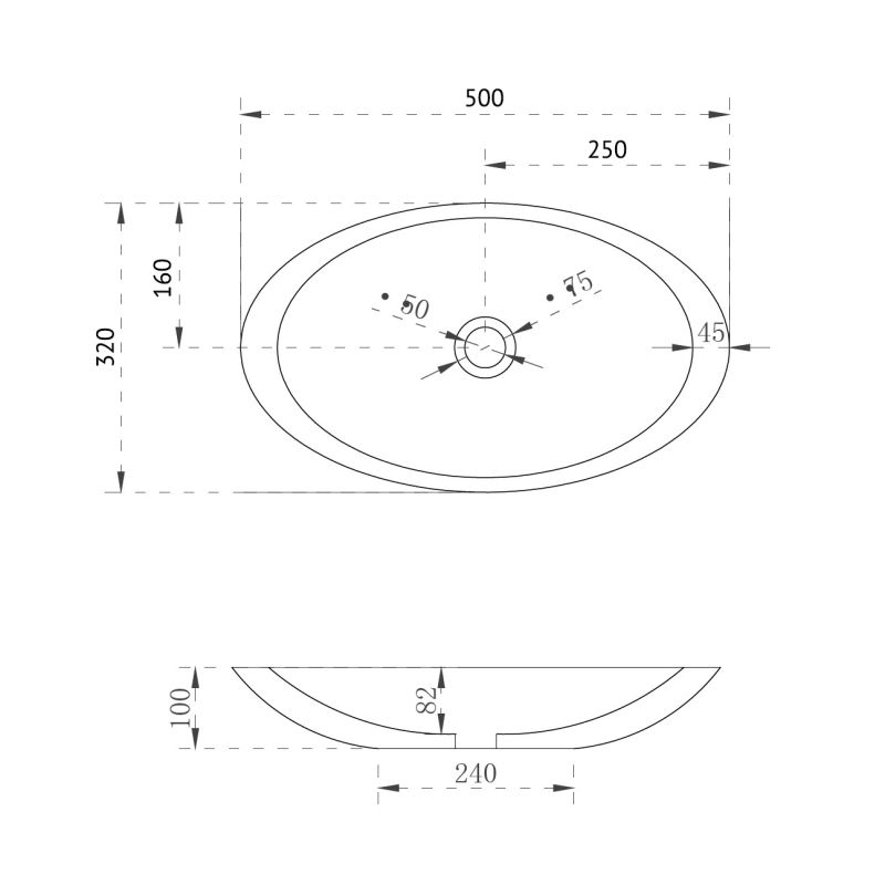 Раковина накладная прозрачная ABBER Kristall AT2810Topas оранжевая