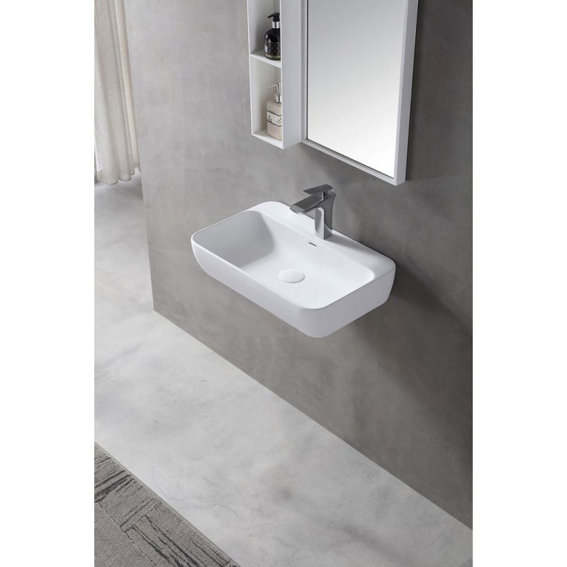 Раковина подвесная ABBER Stein AS2654 белая матовая