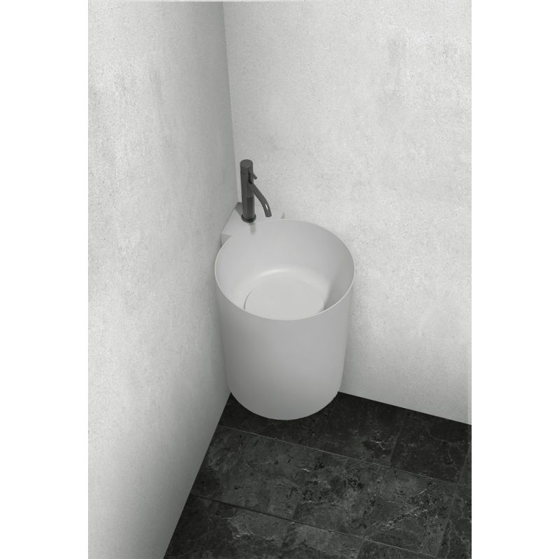 Раковина подвесная ABBER Stein AS2625 белая матовая