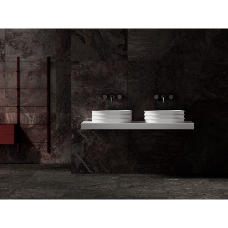 Раковина накладная ABBER Stein AS2650 белая матовая