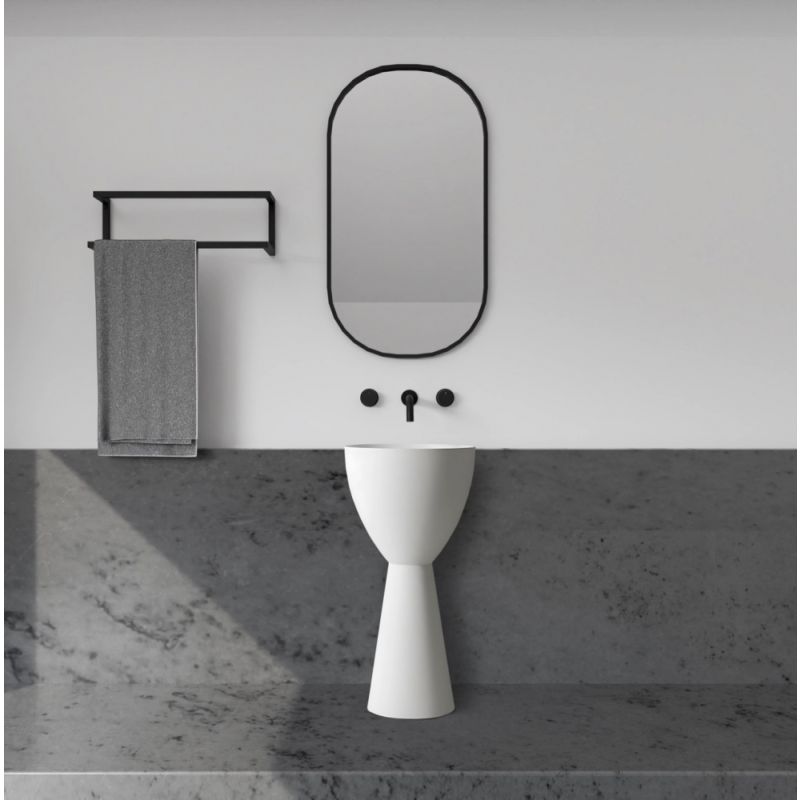 Раковина отдельностоящая ABBER Stein AS2507 белая матовая