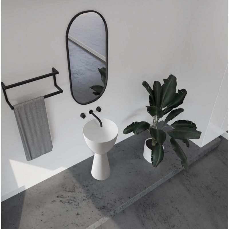 Раковина отдельностоящая ABBER Stein AS2507 белая матовая