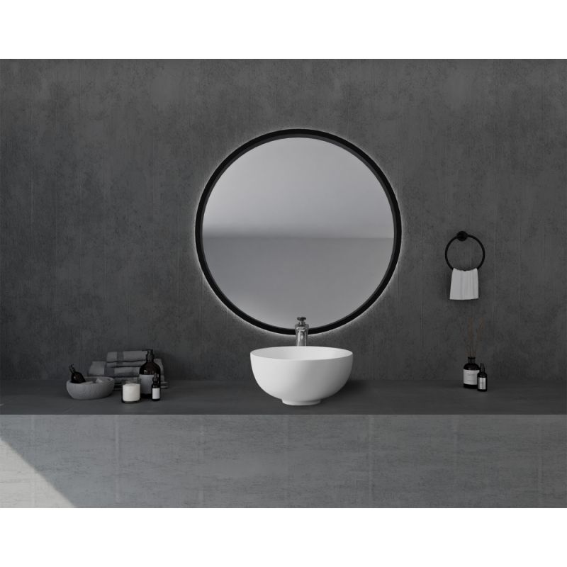 Раковина накладная ABBER Stein AS2617 белая матовая