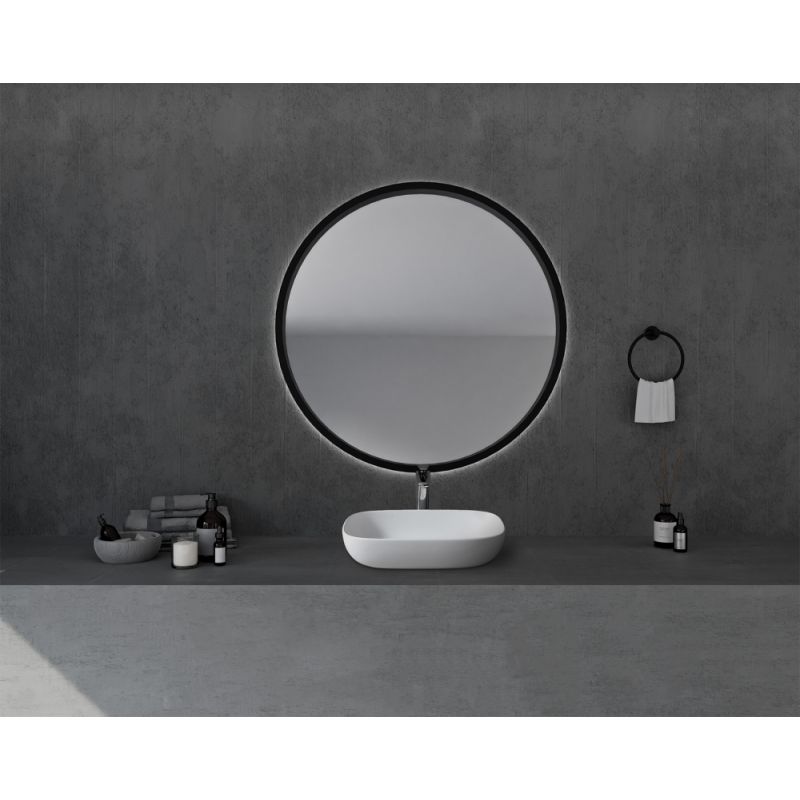 Раковина накладная ABBER Stein AS2620 белая матовая