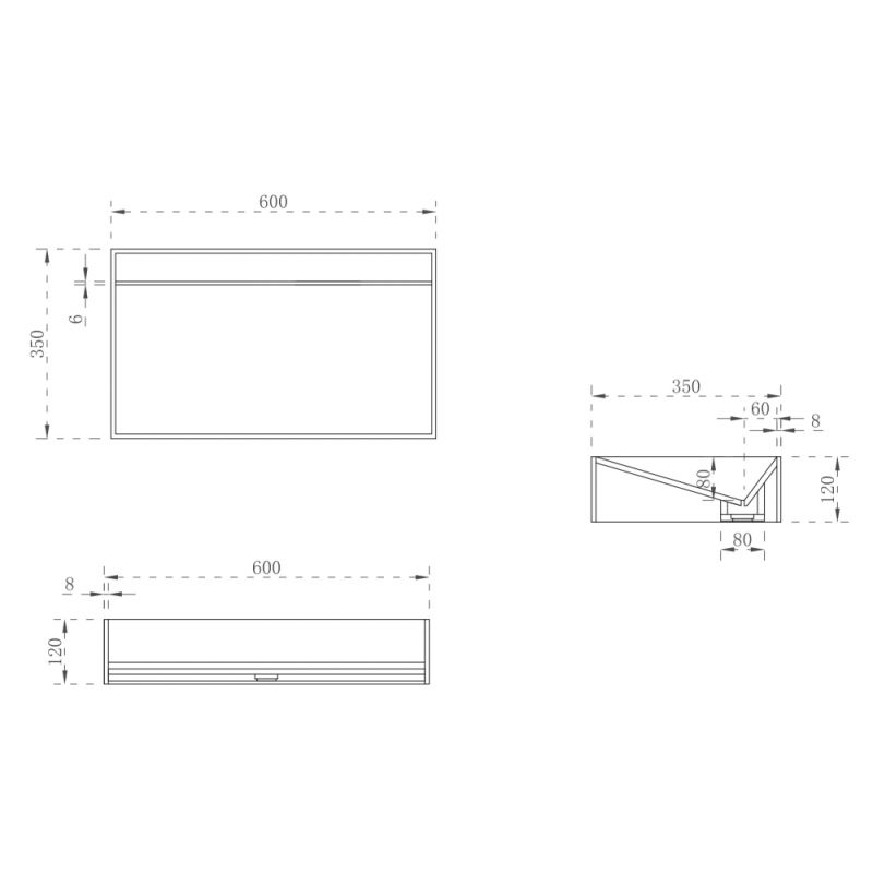 Раковина накладная ABBER Stein AS2623 белая матовая