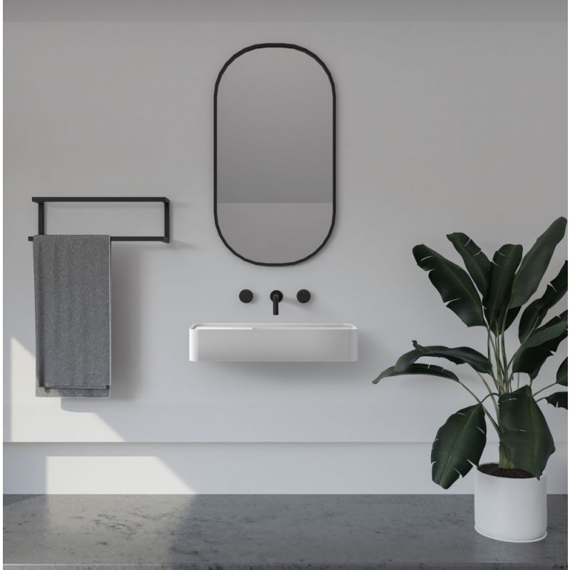 Раковина подвесная ABBER Stein AS2627-0.8 белая матовая