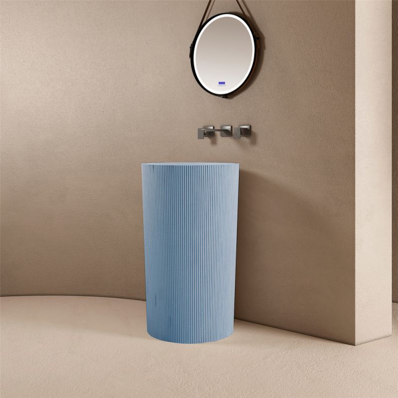 Раковина отдельностоящая ABBER Stein AS2501Blau голубая