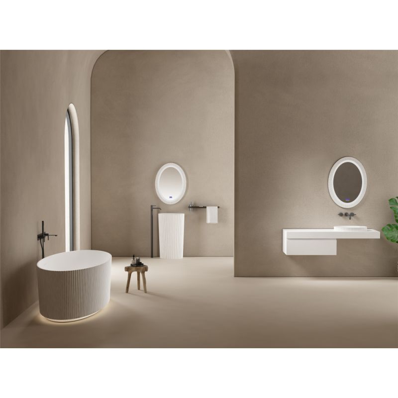 Раковина накладная ABBER Stein AS2603 белая матовая