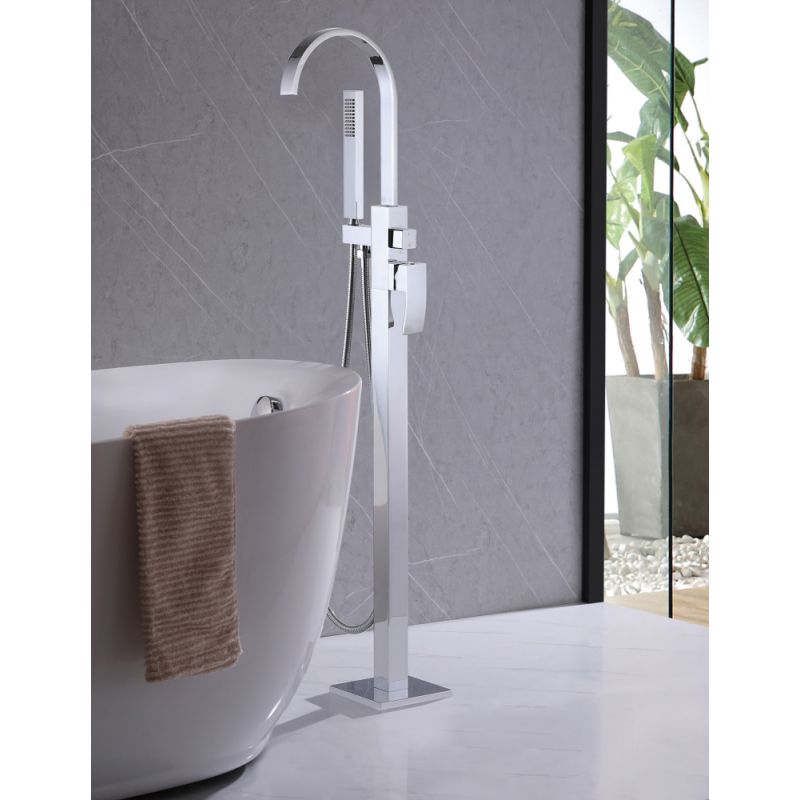 Смеситель ABBER Wasserfall AF8615 напольный, хром